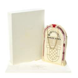 Pre Owned Charlotte Olympia Cream Patent Leather Chain Clutch