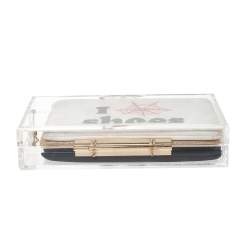 Pre Owned Charlotte Olympia Clear Perspex Pandora Classic Box Clutch