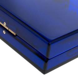 مملوكة مسبقًا Charlotte Olympia Blue Perspex Pandora Classic Box Clutch