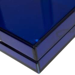 Pre Owned Charlotte Olympia Blue Perspex Pandora Classic Box Clutch