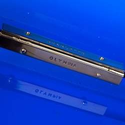 Pre Owned Charlotte Olympia Blue Perspex Pandora Classic Box Clutch