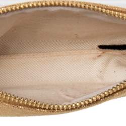 Pre Owned حقيبة كلتش شارلوت أوليمبيا صندوق باندورا بلاستيك ذهبي