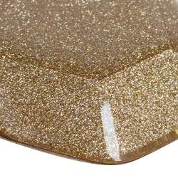 مملوكة مسبقًا حقيبة كلتش  شارلوت أوليمبيا بريسبكس ذهبي بقفل سبايدر