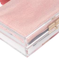 Pre Owned Charlotte Olympia Clear Perspex Pandora Box Clutch