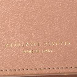 Pre Owned Charlotte Olympia Pink Leather Feline Purse Shoulder Bag