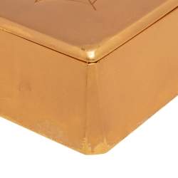 Pre Owned Charlotte Olympia Gold Metal Clutch