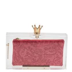 Charlotte Olympia Clear Perspex Pandora Classic Box Clutch