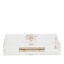 Charlotte Olympia Clear Perspex Pandora Classic Box Clutch