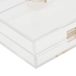 Charlotte Olympia Clear Perspex Pandora Classic Box Clutch