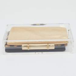 Pre Owned Charlotte Olympia White Clear Perspex Box Clutch