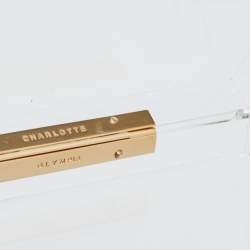 Pre Owned Charlotte Olympia White Clear Perspex Box Clutch