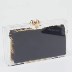 Pre Owned Charlotte Olympia White Clear Perspex Box Clutch