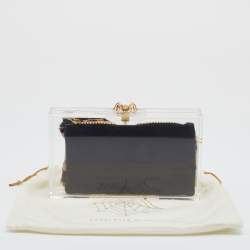Pre Owned Charlotte Olympia White Clear Perspex Box Clutch