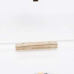 مملوكة مسبقًا Charlotte Olympia White Clear Perspex Pandora Box Clutch