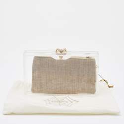 Pre Owned Charlotte Olympia Clear Perspex Pandora Classic Box Clutch