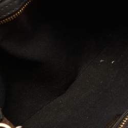 Pre Owned Charlotte Olympia Black Suede and Patent Leather Telephone Top Handle Bag