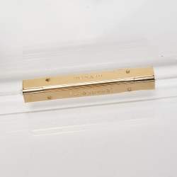 Charlotte Olympia Clear Perspex Pandora And Multicolor Pouches Classic Box Clutch