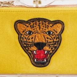 Charlotte Olympia Clear Perspex Pandora And Multicolor Pouches Classic Box Clutch
