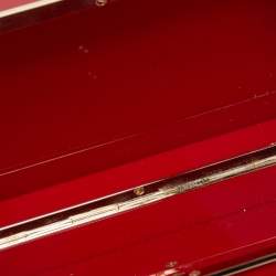 Pre Owned Charlotte Olympia Red Perspex Aries Zodiac Pandora Box Clutch