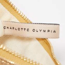 Pre Owned Charlotte Olympia Red Perspex Aries Zodiac Pandora Box Clutch