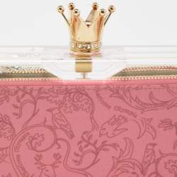 Charlotte Olympia Clear Perspex Pandora Royal Box Clutch