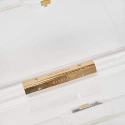 Charlotte Olympia Clear Perspex Pandora Royal Box Clutch