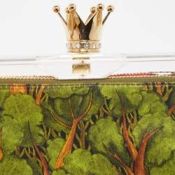 Charlotte Olympia Clear Perspex Pandora Royal Box Clutch