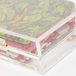 Charlotte Olympia Clear Perspex Pandora Royal Box Clutch