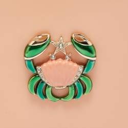 Pre Owned Charlotte Olympia Light Orange Perspex Cancer Zodiac Pandora Box Clutch 