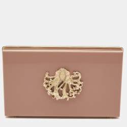 Pre Owned Charlotte Olympia Lilac Perspex Virgo Zodiac Pandora Box Clutch