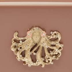 Pre Owned Charlotte Olympia Lilac Perspex Virgo Zodiac Pandora Box Clutch