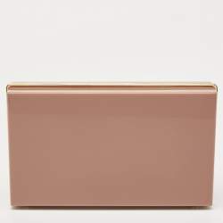 Pre Owned Charlotte Olympia Lilac Perspex Virgo Zodiac Pandora Box Clutch