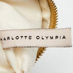 Pre Owned Charlotte Olympia Peach Perspex Cancer Zodiac Pandora Box Clutch