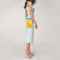 Pre Owned Charlotte Olympia Orange/Green Ana Pineapple Chain Shoulder Bag