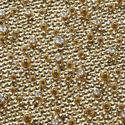 Pre Owned حقيبة كلاتش شارلوت اوليمبيا ناشو معدن ذهبية