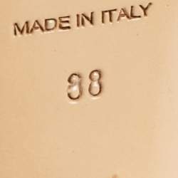 Pre Owned Charlotte Olympia Black Patent Leather Dolly Platform Pumps size 38