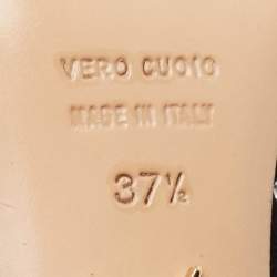 Pre Owned Charlotte Olympia Black Suede Dolly Platform Pumps Size 37.5