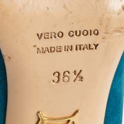 Charlotte Olympia Blue Suede Platform Pumps Size 36.5