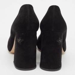 Charlotte Olympia Black Suede Block Heel Pumps Size 39