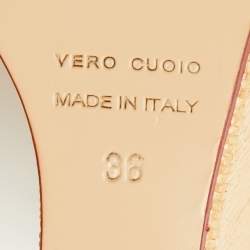 مملوكة مسبقًا Charlotte Olympia Beige Raffia Carmen Platform Wedge Pumps Size 36