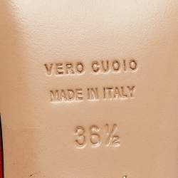 مملوكة مسبقًا Charlotte Olympia Red Suede Peking Anke Strap Pumps Size 36.5