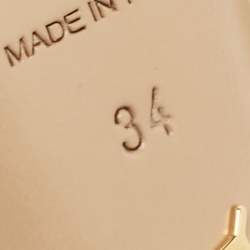 Pre Owned Charlotte Olympia Beige Suede Dolly Platform Pumps Size 34