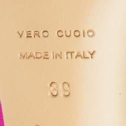 Pre Owned Charlotte Olympia Pink Satin Paloma Platform Pumps Size 39