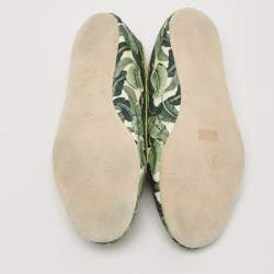 Charlotte Olympia Multicolor Embroidered Fabric Flamingo Smoking Slippers Size 38