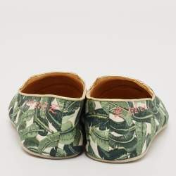 Charlotte Olympia Multicolor Embroidered Fabric Flamingo Smoking Slippers Size 38