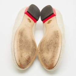 Charlotte Olympia Beige Canvas Smoking Slippers Size 38