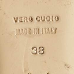 Pre Owned Charlotte Olympia Red Velvet Spider Ballet Flats Size 38