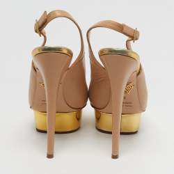 مملوكة مسبقًا حذاء كعب عالي شارلوت أوليمبيا دوللي سويدي أحمر بحزام للكاحل معل سميك مقاس 40