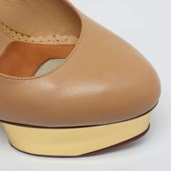 مملوكة مسبقًا حذاء كعب عالي شارلوت أوليمبيا دوللي سويدي أحمر بحزام للكاحل معل سميك مقاس 40