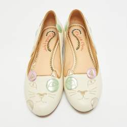 مملوكة مسبقًا حذاء باليرينا شارلوت أوليمبيا فيلفت أحمر سبايدر مقاس 38